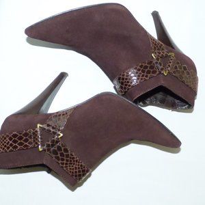 Brown Suede Bootie, 8.5